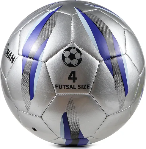 Vista 2 de TPU Futsal Ball Size 4 – Low Bounce Indoor Soccer Ball Training, Reinforced Stitching, Youth and Adult