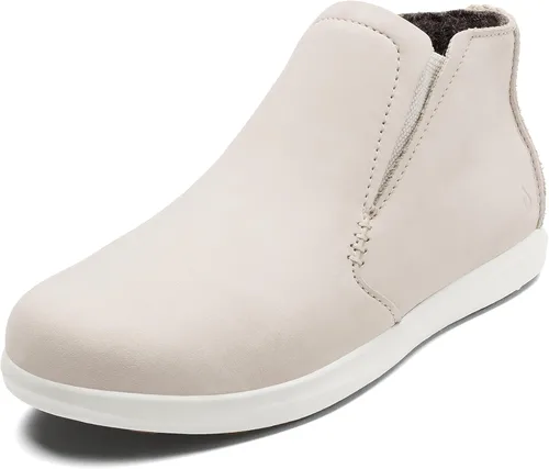 Vista 10 de OLUKAI Hawai'iloa Manu Hope - Botines para mujer, suaves y cómodos, impermeables, de cuero de grano completo, paneles elásticos para ajuste