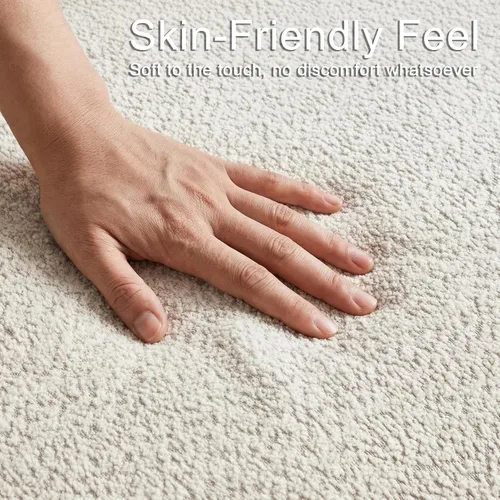 Vista 4 de Sofá curvado compacto de 69 pulgadas para espacios pequeños y apartamentos, sofá boucle de estilo japonés, sofá minimalista de 2 plazas con marco