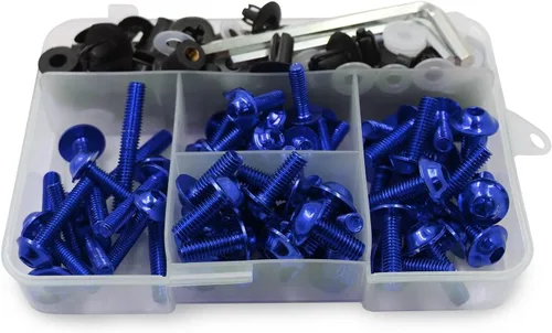 Vista 10 de Kits de carrocería 195 piezas de tornillos de fijación de pernos de carenado para Yamaha R1 R6 R3 FZ1 FZ6 FZ8 FZ8 FZ07 FZ09 MT03 MT07 MT09 MT10 XJ6
