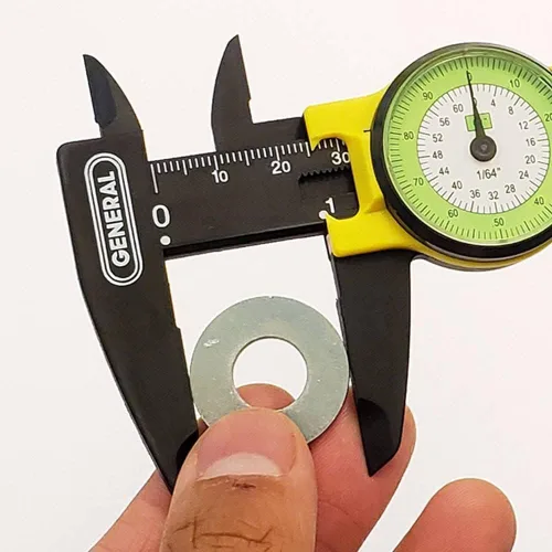 Vista 3 de General Tools Calibre de esfera de plástico 142, rango de 0-6", 01" y 164