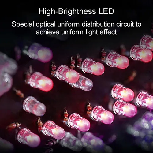 Vista 2 de Semáforo LED industrial de 7.874 in (8 pulgadas), 3 luces rojas, amarillas, verdes, luz de señal de tráfico para PC, carcasa de PC, impermeable