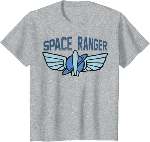 Vista 30 de Disney Pixar Toy Story 4 Buzz Lightyear Space Ranger Badge - Camiseta, Negro, S