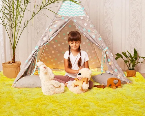Vista 227 de Softlife Alfombra naranja para dormitorio, alfombra de felpa esponjosa para sala de estar para niñas, alfombra lanuda para niños, alfombra suave