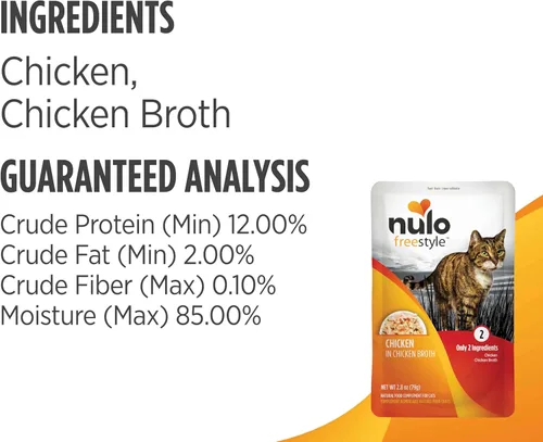 Vista 5 de Nulo Freestyle - Bolsa de comida húmeda para gatos y gatitos, de alta calidad, totalmente natural, sin granos, suave con aminoácidos para la salud