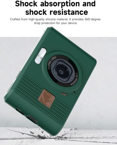 Vista 3 de Funda de silicona para cámara digital Pixpro C1 con cubierta extraíble para lente y protector de pantalla y cordón para accesorios pixpro C1