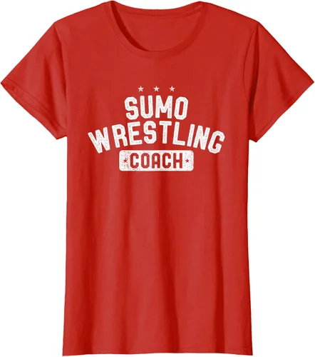 Vista 86 de Camiseta vintage de lucha libre Sumo Entrenador de lucha libre, Negro, S