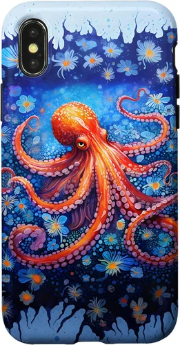 Vista 5 de Funda con diseño de criatura marina de pulpo Kraken para iPhone 17