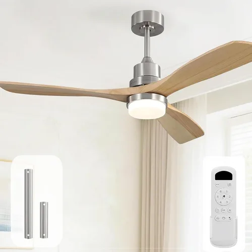 Vista 31 de Sofucor Ventiladores de techo inteligentes de 60 pulgadas con luces, ventilador de techo inteligente moderno para exteriores