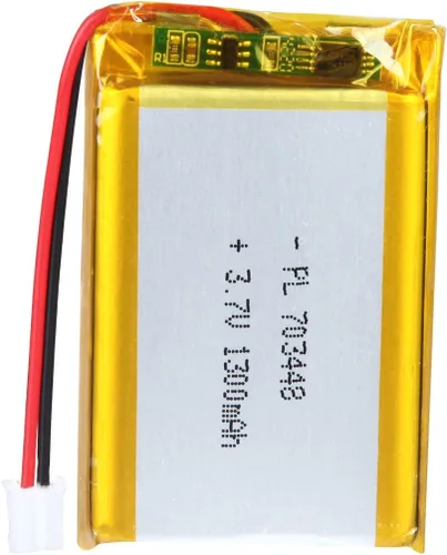 Vista 24 de 3.7V 2000mAh Batería 103450 Li-ion Li-ion recargable Li-ion Li-Po Batería con 2P PH 0.079 in Pitch Connector