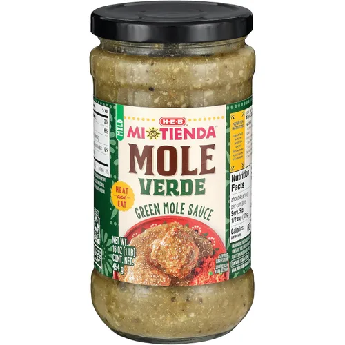Vista 2 de HEB Mi Tienda - Salsa para topos, 16 onzas (paquete de 2) (Mole Verde)