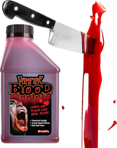 Vista 9 de Pinta de sangre para Halloween, sangre de vampiro; 16 onzas