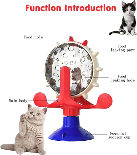 Vista 3 de Juguete Dispensador de Golosinas para Gatos y Perros - Alimentador Interactivo para Gatos Juguetes Alimentadores de Comida para Mascotas Dispositivo