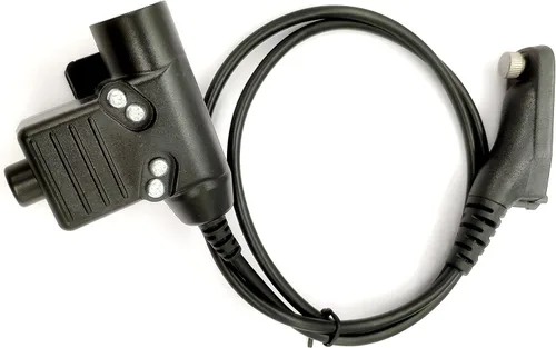 Vista 6 de Auriculares tácticos civiles U94 PTT Adaptador Push to Talk Conector para Motorola APX900 APX4000 APX6000 APX7000 APX8000 XPR7550e XPR7350e XPR6350