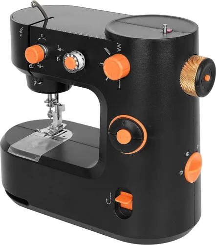 Vista 6 de Máquinas de coser pequeñas, máquina de coser portátil para principiantes con 12 puntadas integradas y costura inversa, máquina de reparación