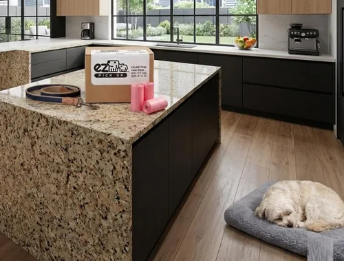 Vista 7 de 1000 bolsas de eliminación de desechos de mascotas con dispensador de recogida de bolsas rosadas perro caminando re-llenar limpiar, pooty roll-bag