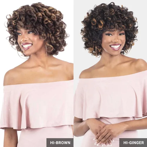 Vista 3 de Shake-N-Go - PELUCA NATURAL ME - FLEXI-ROD CURL (gris oscuro)