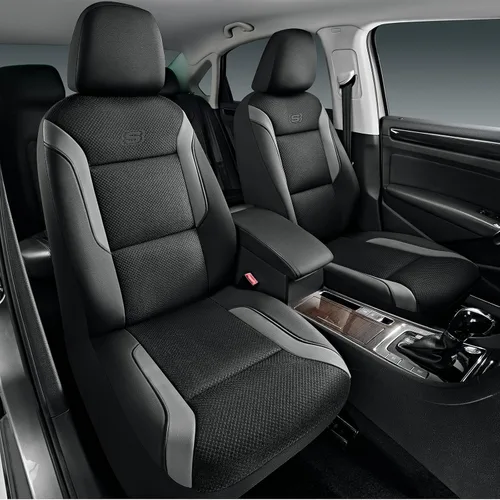 Vista 19 de Skechers Fundas de asiento de coche de espuma viscoelástica, fundas de asiento gruesas de malla Air Cool, juegos completos de asientos de coche