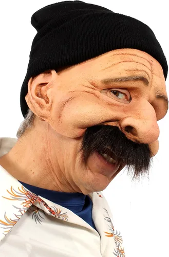 Vista 3 de Zagone Studios Máscara de tío Mario de talla única para hombre, color marrón, Beige Bronceado