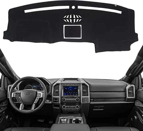 Vista 22 de Cubierta de Salpicadero Alfombrilla de Tablero Compatible con Ford F-150 2014-2009 (Sin Modelos HUD), Alfombrilla Antirreflejos para Salpicadero