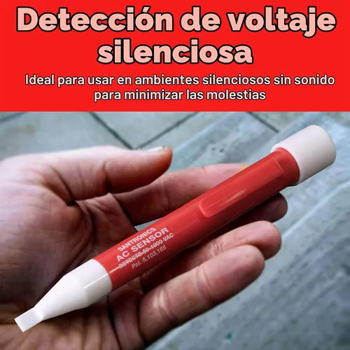 Vista 2 de 3115 sensor de voltaje de CA - Detector de voltaje compacto sin contacto, 50-1000VAC, CAT IV, fabricado en EE. UU., herramientas para electricistas