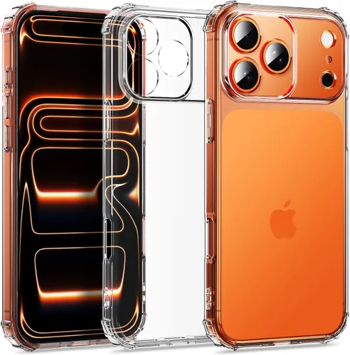 Vista 8 de Funda transparente para iPhone 12 Pro Max, ultrafina, flexible, resistente a los arañazos, gel de TPU de goma suave de silicona protectora