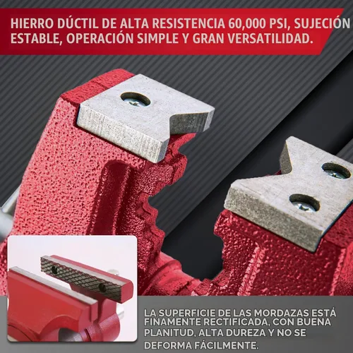 Vista 8 de Tornillo de banco de posicionamiento COGNATIVE 5" UPG 360°, fuerza de 8800LB