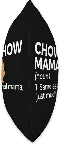 Vista 2 de Chow Chow Lover Apparel Mama Definition Funny Chow Dog Mom Throw Pillow, 16x16, Multicolor