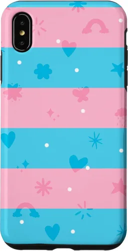 Vista 7 de Funda para iPhone 15 Trans Pride Fun Doodle Style, Transgénero LGBTQ+ Pride