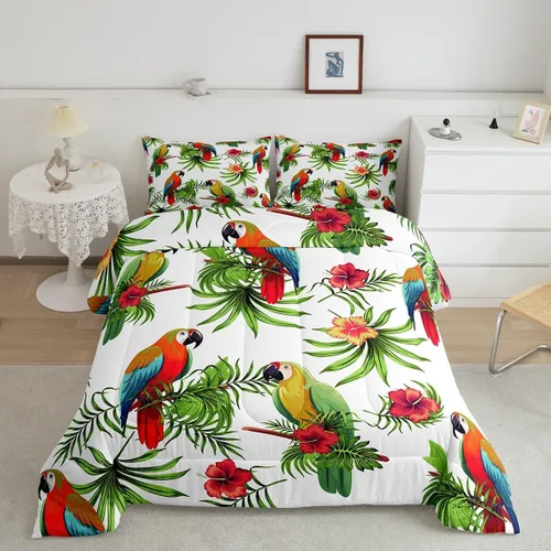 Vista 11 de Betta - Juego de ropa de cama de peces siameses coloridos de lucha contra el agua, juego de edredón de animales submarinos para niños y adultos