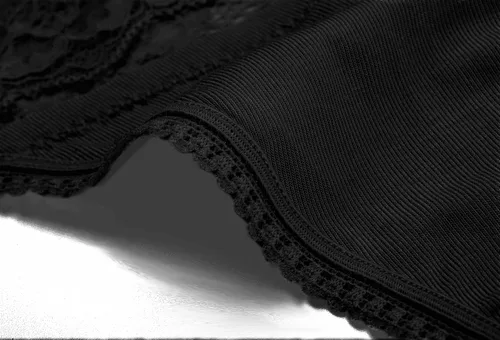 Vista 4 de Paquete de 5 tangas de encaje para mujer, sin costuras, elásticas, invisibles, de algodón, modales, paquete de 5
