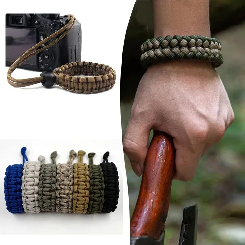 Vista 7 de Afantti Kit de pulsera de cuerda de paracaídas con accesorios de paracaídas 10 cuerdas para hacer pulseras de niña