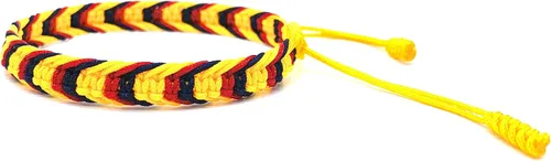 Vista 2 de LAMIBEE Pulsera tibetana de color con bandera de país, amuleto y estilo bohemio, pulsera de cuerda y brazaletes para mujeres, hombres, pulseras