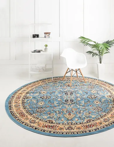 Vista 97 de Unique Loom Sialk Hill Collection - Alfombra de área Washington (6' 1" x 9' Rectángulo Burdeos/Crema)