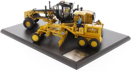 Vista 2 de Diecast Masters 1:50 Caterpillar Diesel No. 12 y 12M3 Motoniveladora, Evolution Series Cat Truck Camión para gatos modelo a escala coleccionable