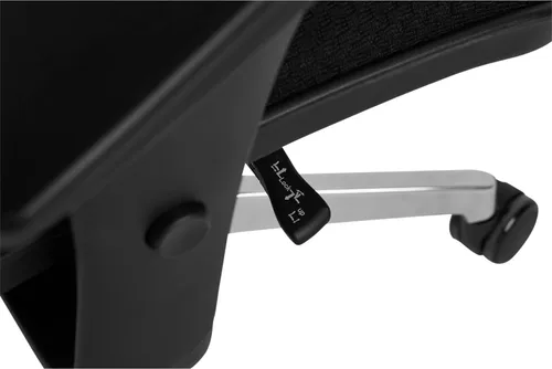Vista 9 de WorkPro® Serie 12000 - Silla ergonómica de malla y tela con respaldo medio, color negro y negro, compatible con BIFMA