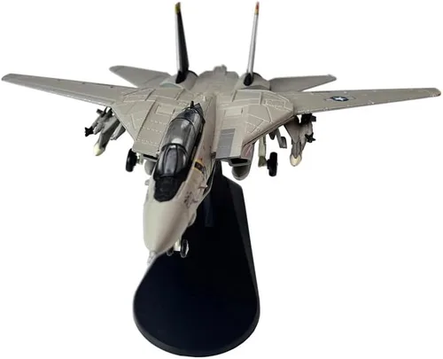Vista 6 de Grumman F-14 F-14A F-14B F-14D Tomcat Fighter Aviones de combate de metal militar fundido a presión modelo de avión de metal (F-14A)