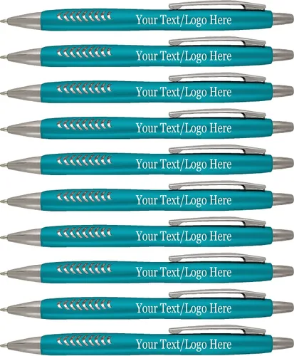 Vista 7 de SyPen Bolígrafos personalizados con tu logotipo o texto personalizado, paquete de 300 unidades a granel para negocios, fiestas y eventos, hermosos