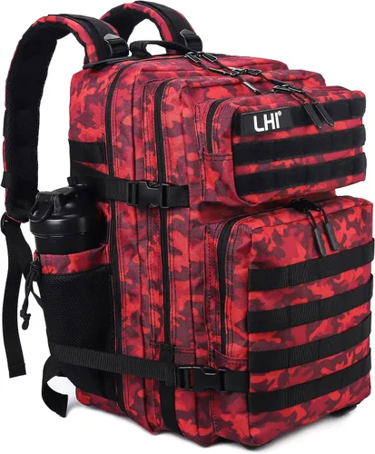 Vista 24 de LHI Mochila Táctica Militar para Hombres y Mujeres 45L Ejército 3 Días Mochila de Asalto Bolsa Mochila Grande con Sistema Molle