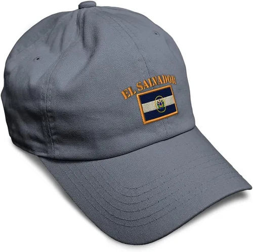 Vista 56 de Speedy Pros Sombrero de béisbol suave bordado papá sombrero El Salvador bandera bordado hombres y señoras gorra de béisbol algodón
