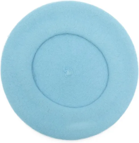 Vista 233 de ZLYC - Boina francesa de lana unicolor para mujeres y niñas