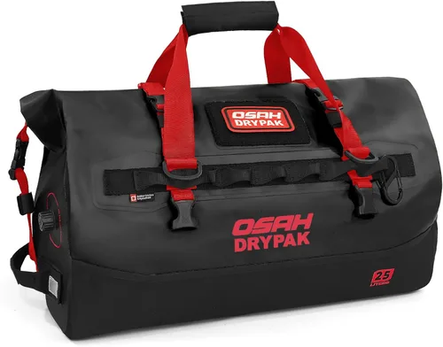Vista 37 de Bolsa de lona impermeable 25L/40L/60L – Bolsa trasera de motocicleta resistente, bolsa seca enrollable para viajes, camping, canotaje, kayak