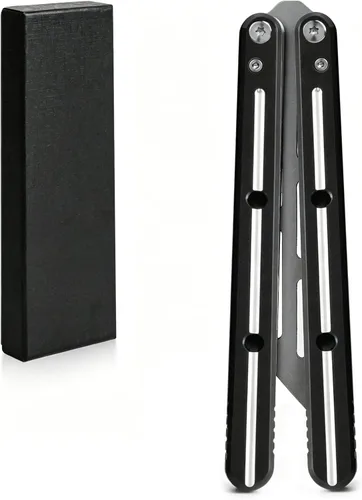Vista 8 de Herramienta plegable de acero hecha de acero 420 y aluminio T6061, duradera y fácil de usar para el manejo diario (totalmente negro)