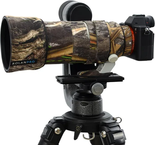 Vista 3 de ROLANPRO Funda protectora de camuflaje para Sony FE 2.756-7.874 in F/2.8 GM OSS II CoverLens - #2 Dark Camo impermeable #2 Camuflaje oscuro