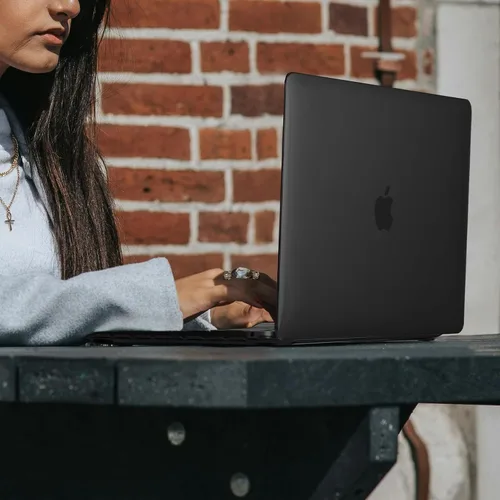Vista 7 de EooCoo Funda rígida compatible con MacBook Air de 13.3 pulgadas M1 Chip 2021-2018 con pantalla Retina, funda protectora de plástico Air de 13.3