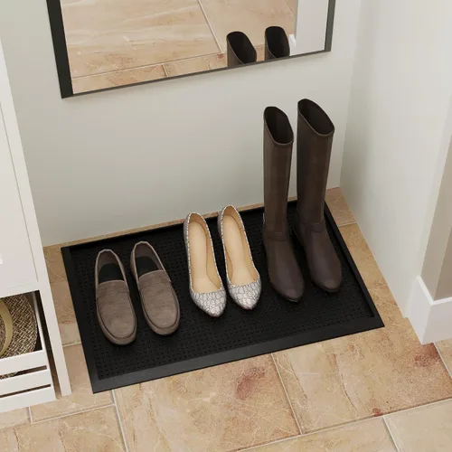 Vista 9 de Ottomanson TRY400-30X15 de charola multiuso 1.2 pulgadas multiuso Boot & Shoe, charola de resistente al agua para todos los climas uso exterior