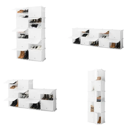 Vista 13 de Zapatero Modular Portátil InnovaGoods Blanco