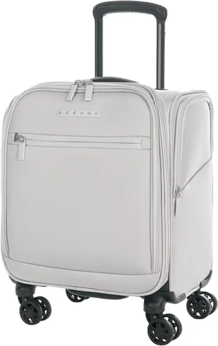 Vista 12 de Verage Equipaje de mano debajo del asiento de 14 pulgadas con ruedas giratorias y puerto de carga USB, maleta con ruedas para aerolíneas, bolsa Negro