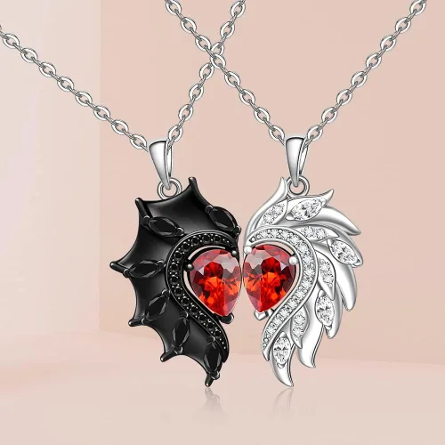 Vista 8 de Collar Yin Yang con árbol de la vida a juego para parejas, gato, sol y luna, colgante de Yin Yang, árbol genealógico, regalos de YinYang