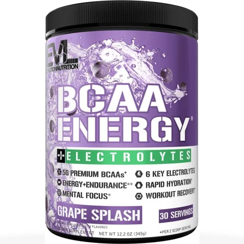 Vista 9 de EVL BCAA - Polvo de aminoácidos BCAA rehidratante, bebida de recuperación después del entrenamiento con cafeína natural, BCAA Energy Polvo